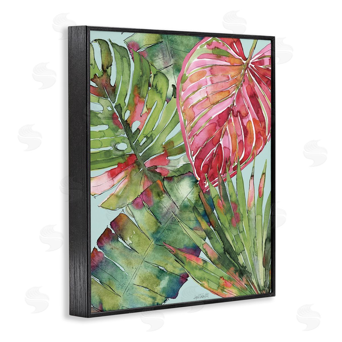 Anne Tavoletti Leafy Palm Springs Canvas Wall Art Print
