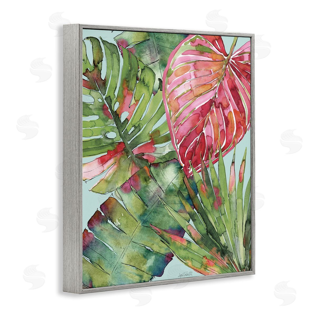Anne Tavoletti Leafy Palm Springs Canvas Wall Art Print