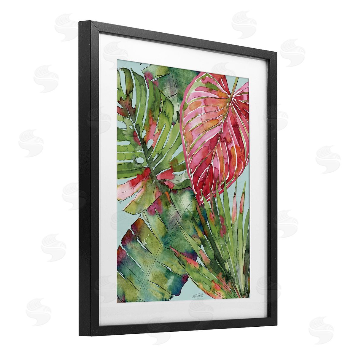 Anne Tavoletti Leafy Palm Springs Canvas Wall Art Print
