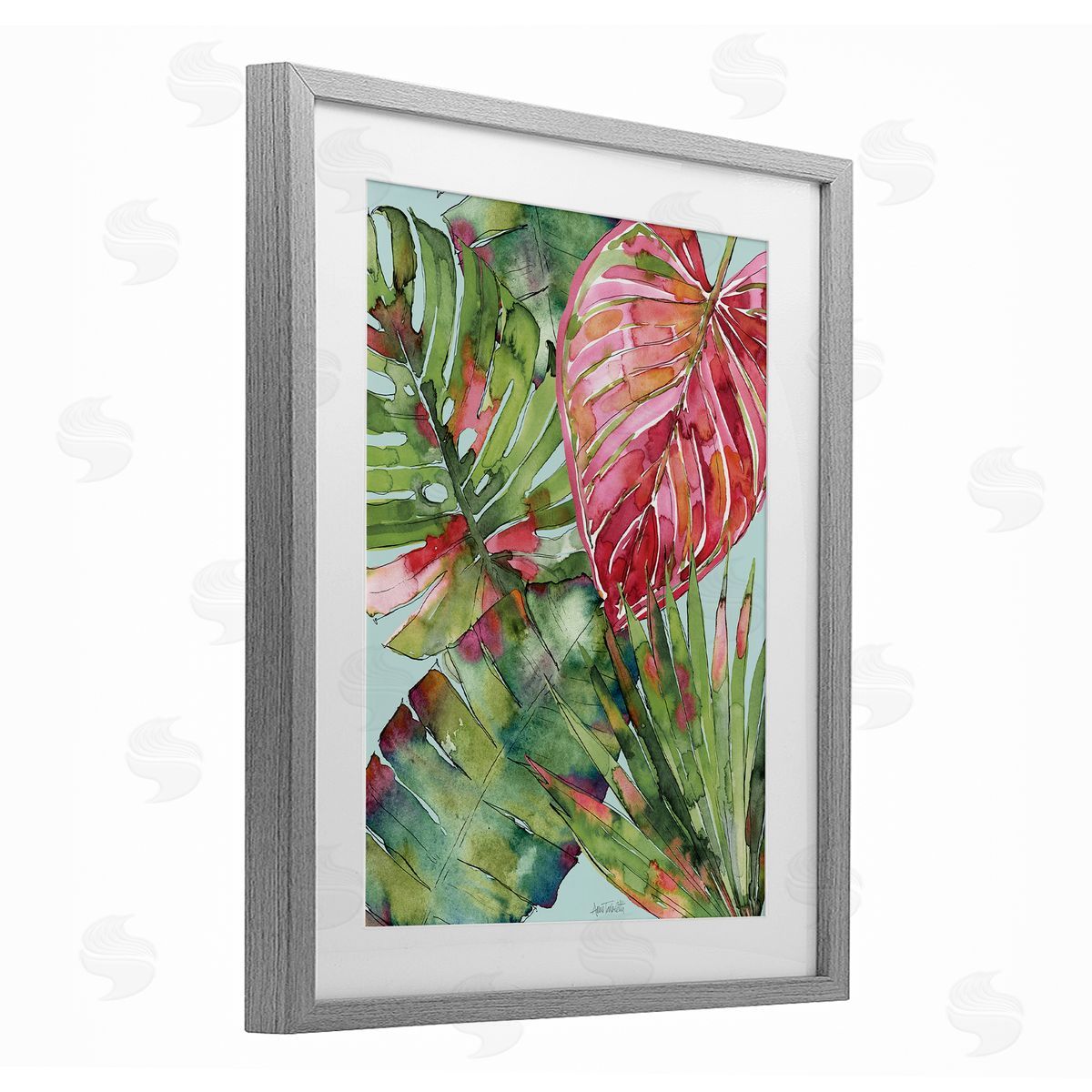 Anne Tavoletti Leafy Palm Springs Canvas Wall Art Print