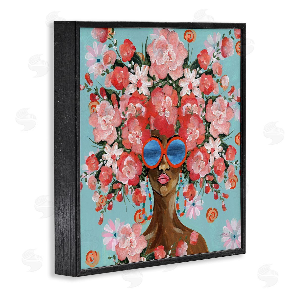 Yvette St. Amant Sunning In Florals Canvas Wall Art Print