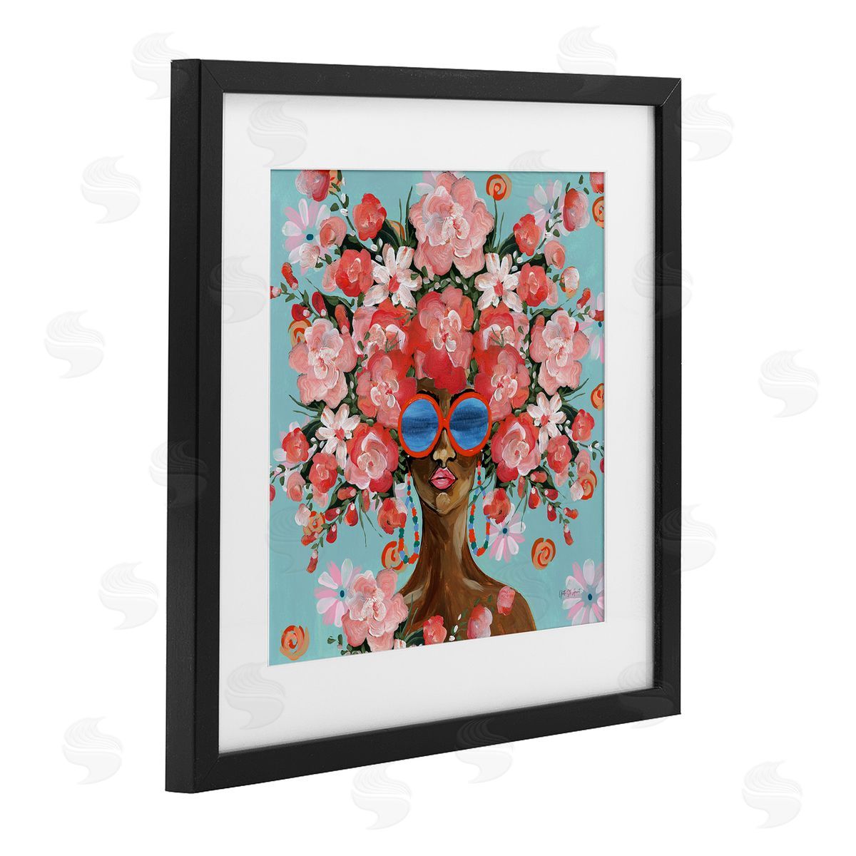 Yvette St. Amant Sunning In Florals Canvas Wall Art Print