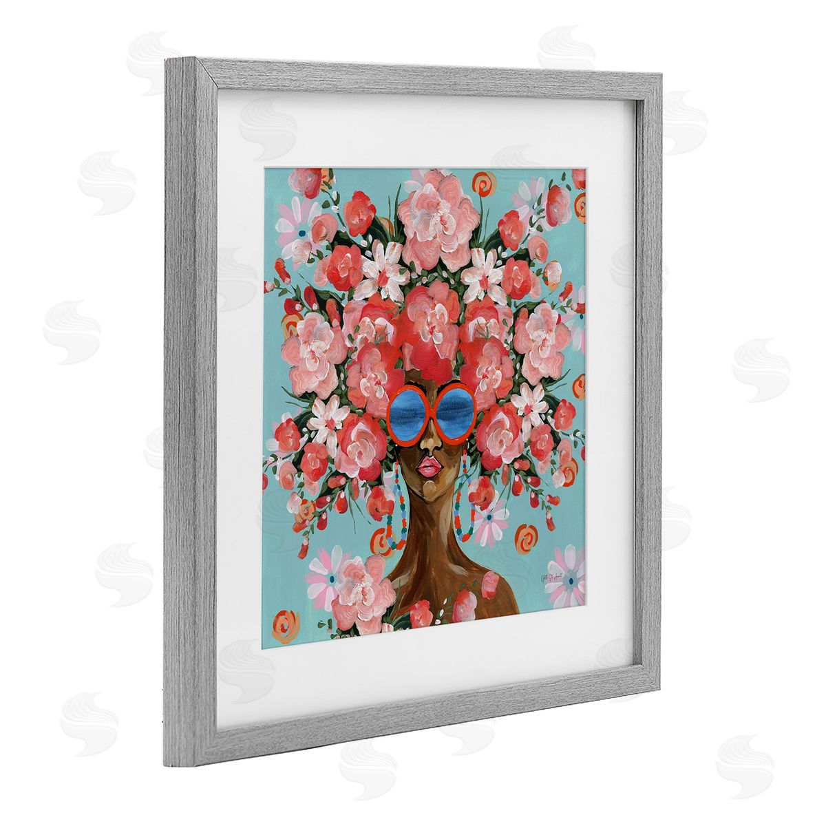 Yvette St. Amant Sunning In Florals Canvas Wall Art Print
