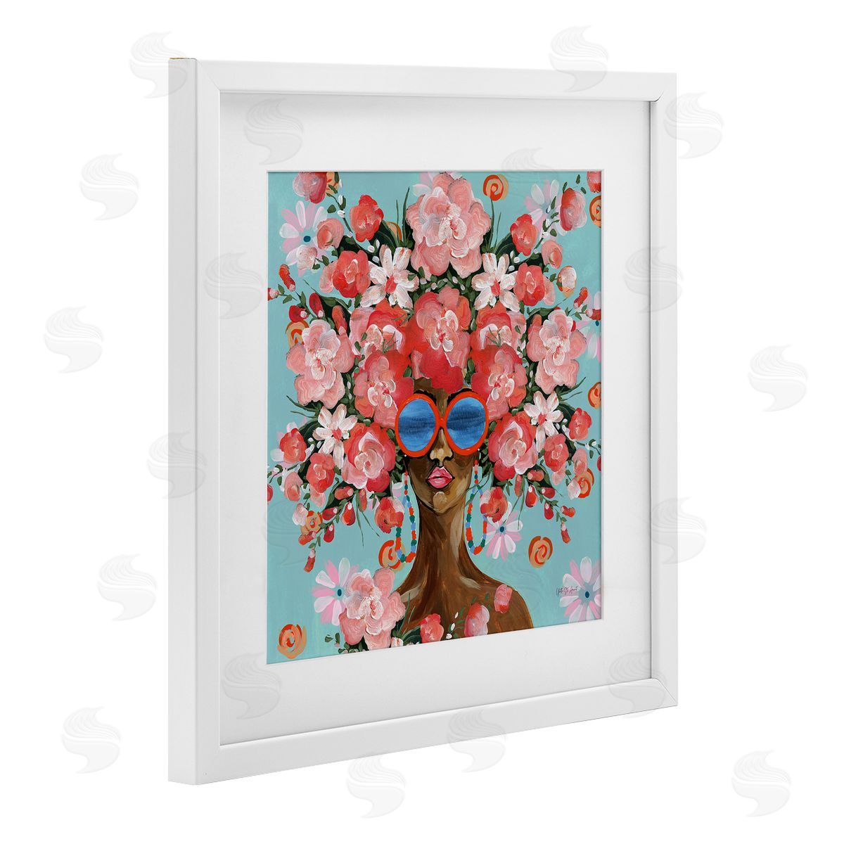 Yvette St. Amant Sunning In Florals Canvas Wall Art Print