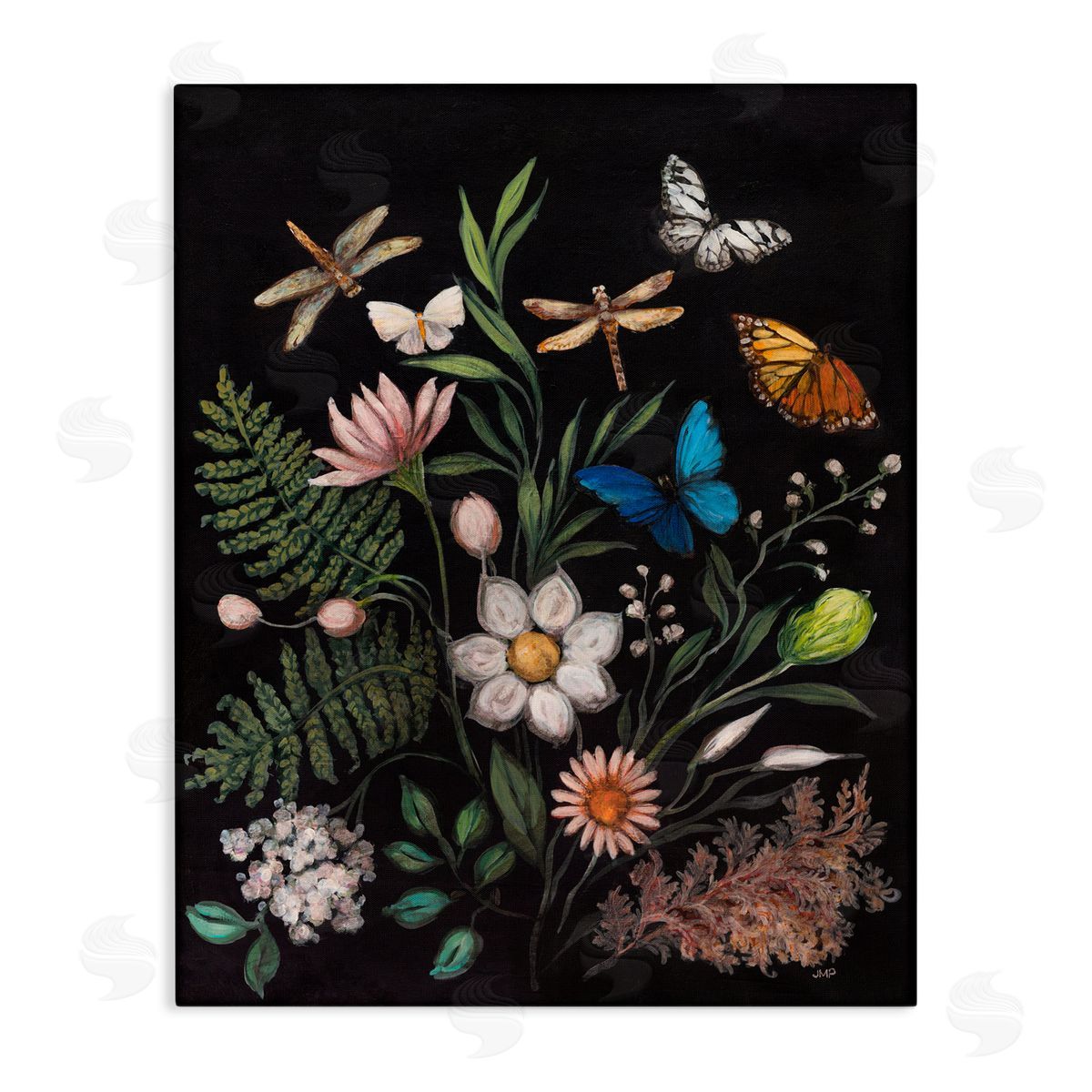 Julia Purinton Gothic Botanical Herbs Canvas Wall Art Print
