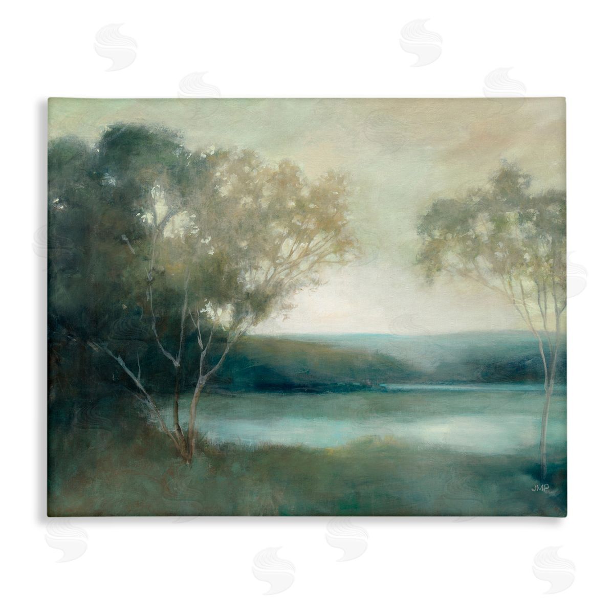 Julia Purinton Peaceful Early Lake Canvas Wall Art Print