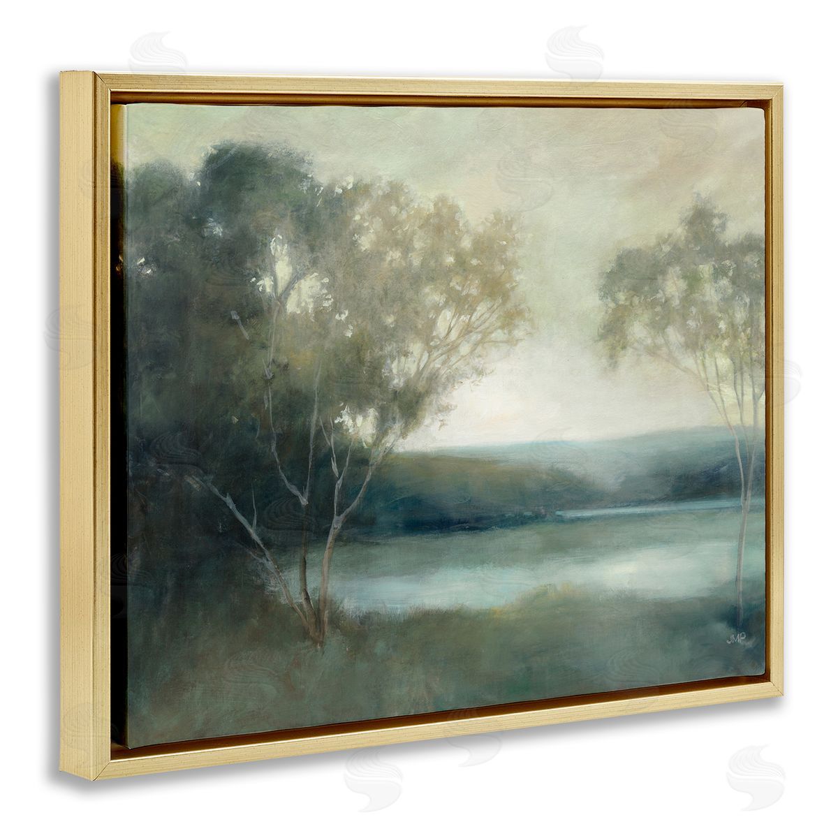 Julia Purinton Peaceful Early Lake Canvas Wall Art Print