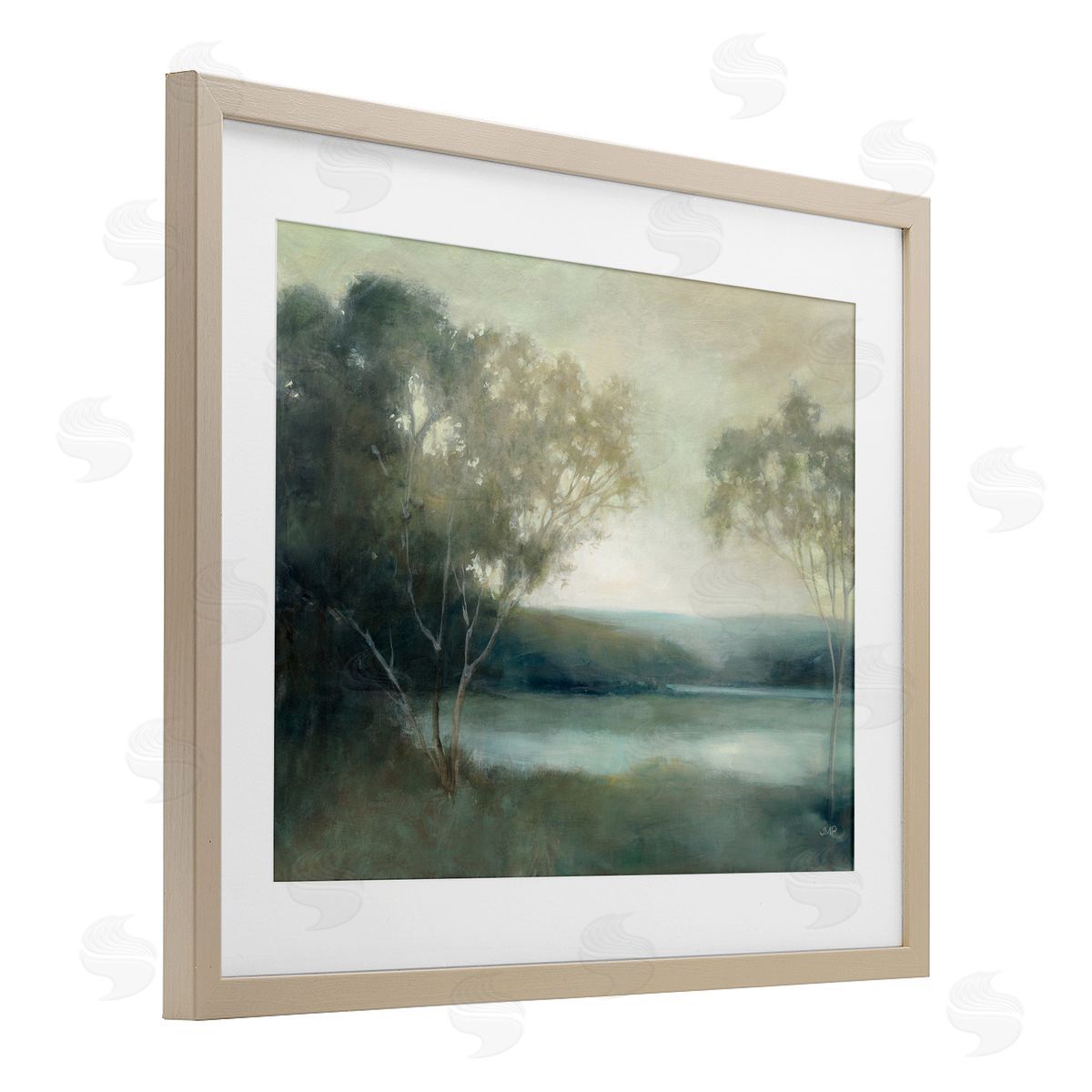 Julia Purinton Peaceful Early Lake Canvas Wall Art Print