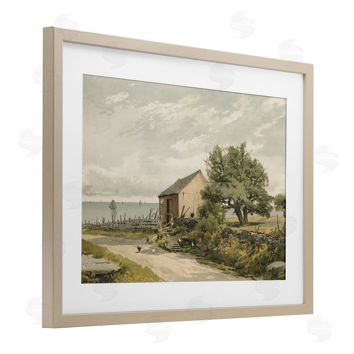 Public Domain Road To The Shore Canvas Wall Art Print