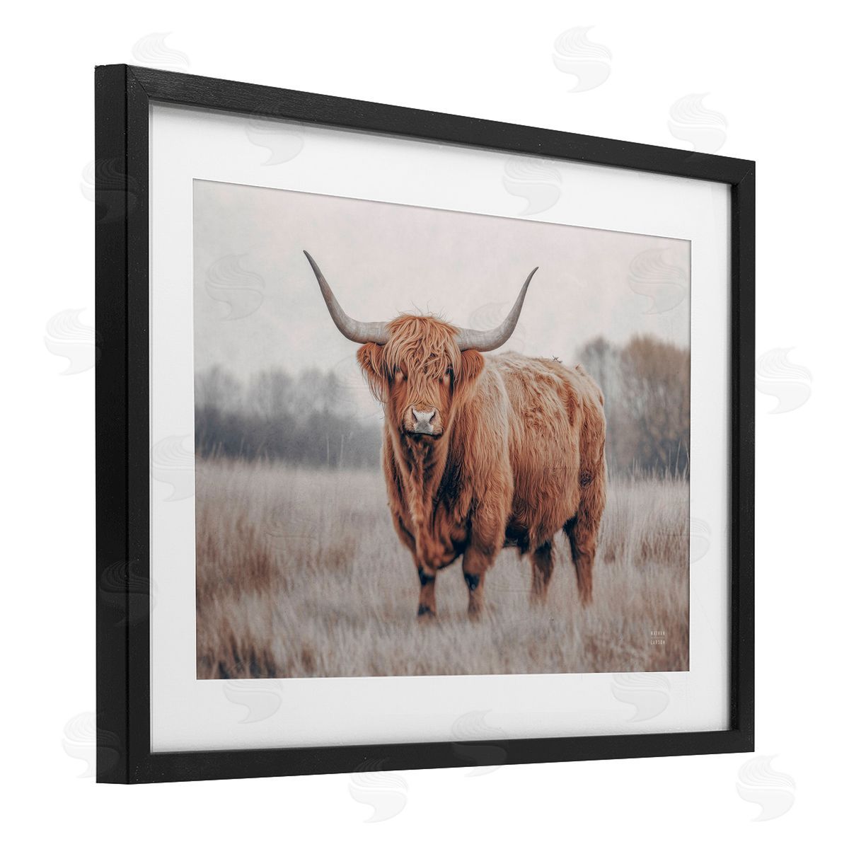 Nathan Larson Center Of Attention Cattle Canvas Wall Art Print