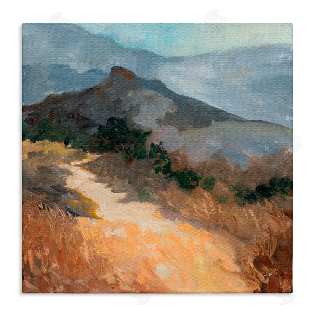 Julia Purinton Golden Trail Mountain View Canvas Wall Art Print