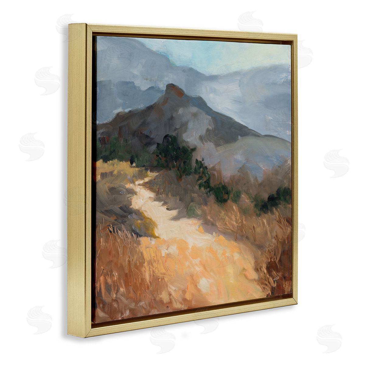 Julia Purinton Golden Trail Mountain View Canvas Wall Art Print