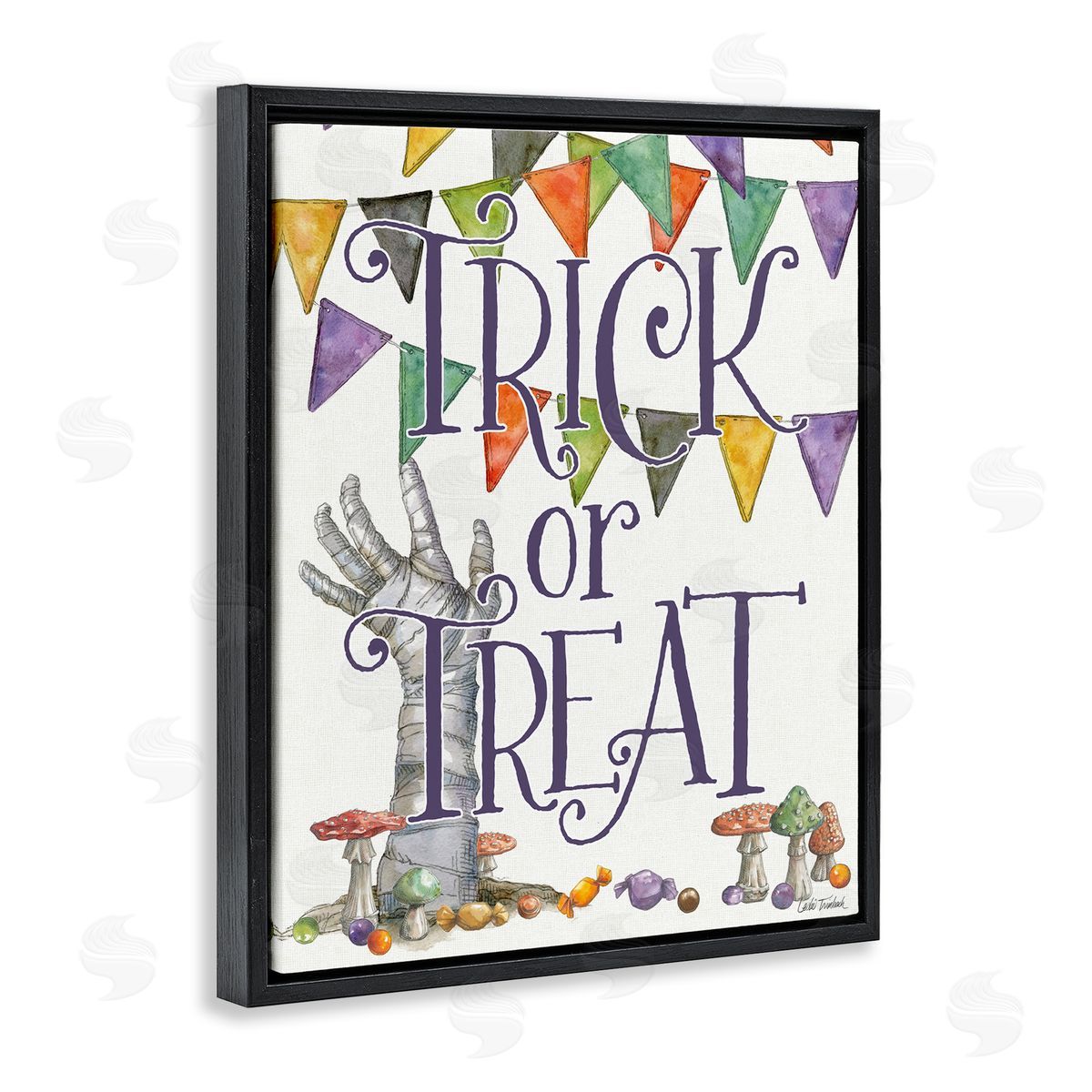 Leslie Trimbach Spellbound Trick Or Treat Canvas Wall Art Print