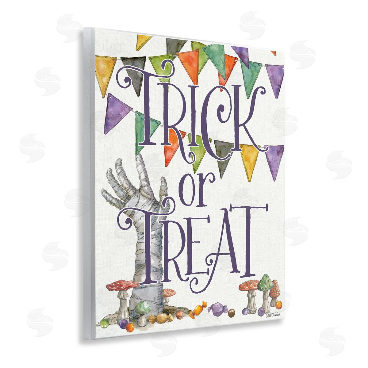 Leslie Trimbach Spellbound Trick Or Treat Canvas Wall Art Print