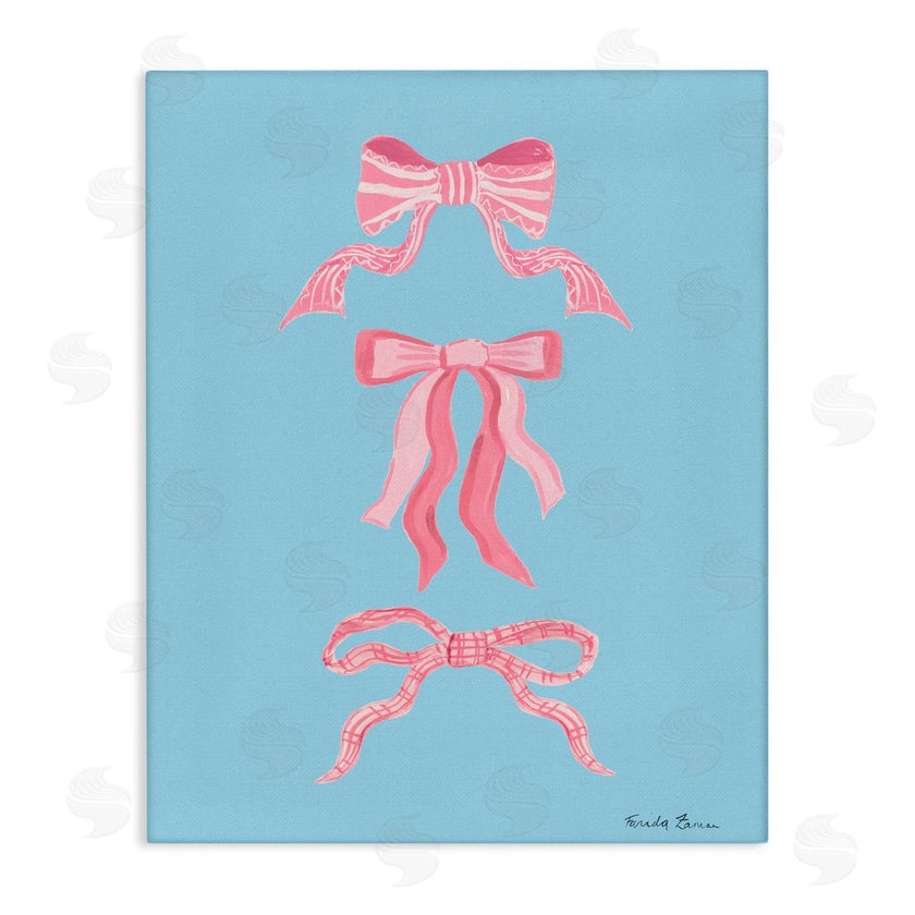 Farida Zaman | Pretty Bows on Blue