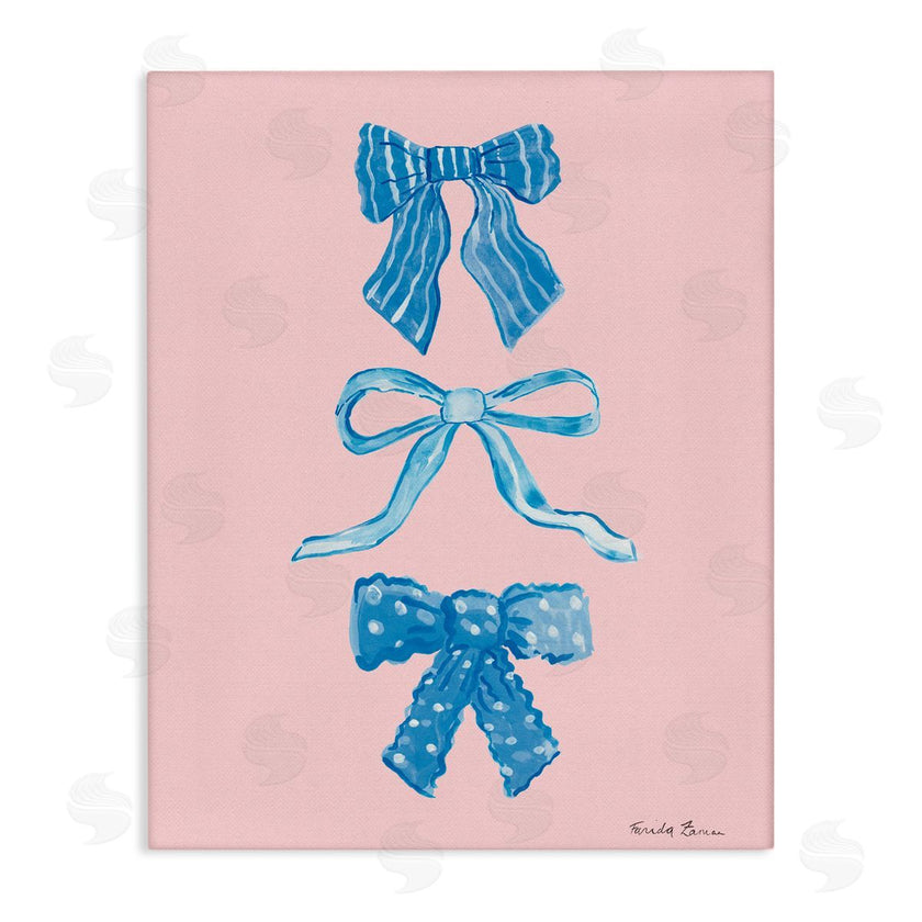 Farida Zaman | Pretty Bows Blue & Pink