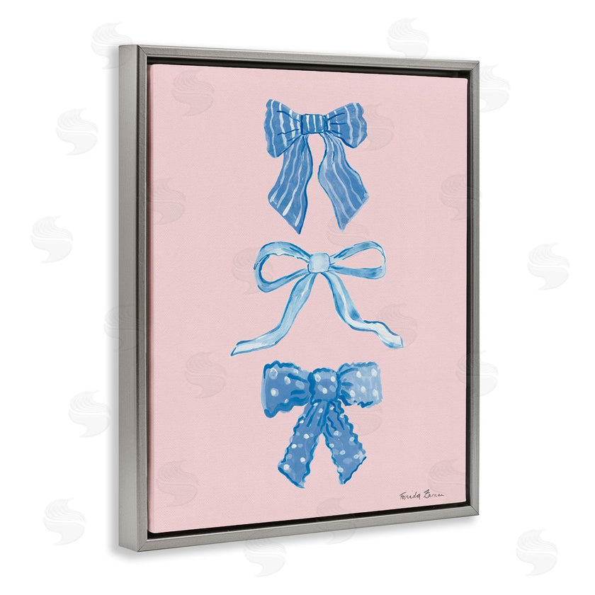 Farida Zaman | Pretty Bows Blue & Pink