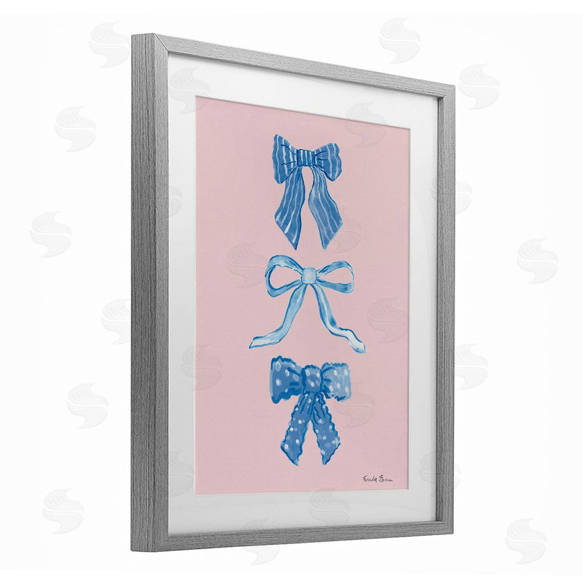 Farida Zaman | Pretty Bows Blue & Pink