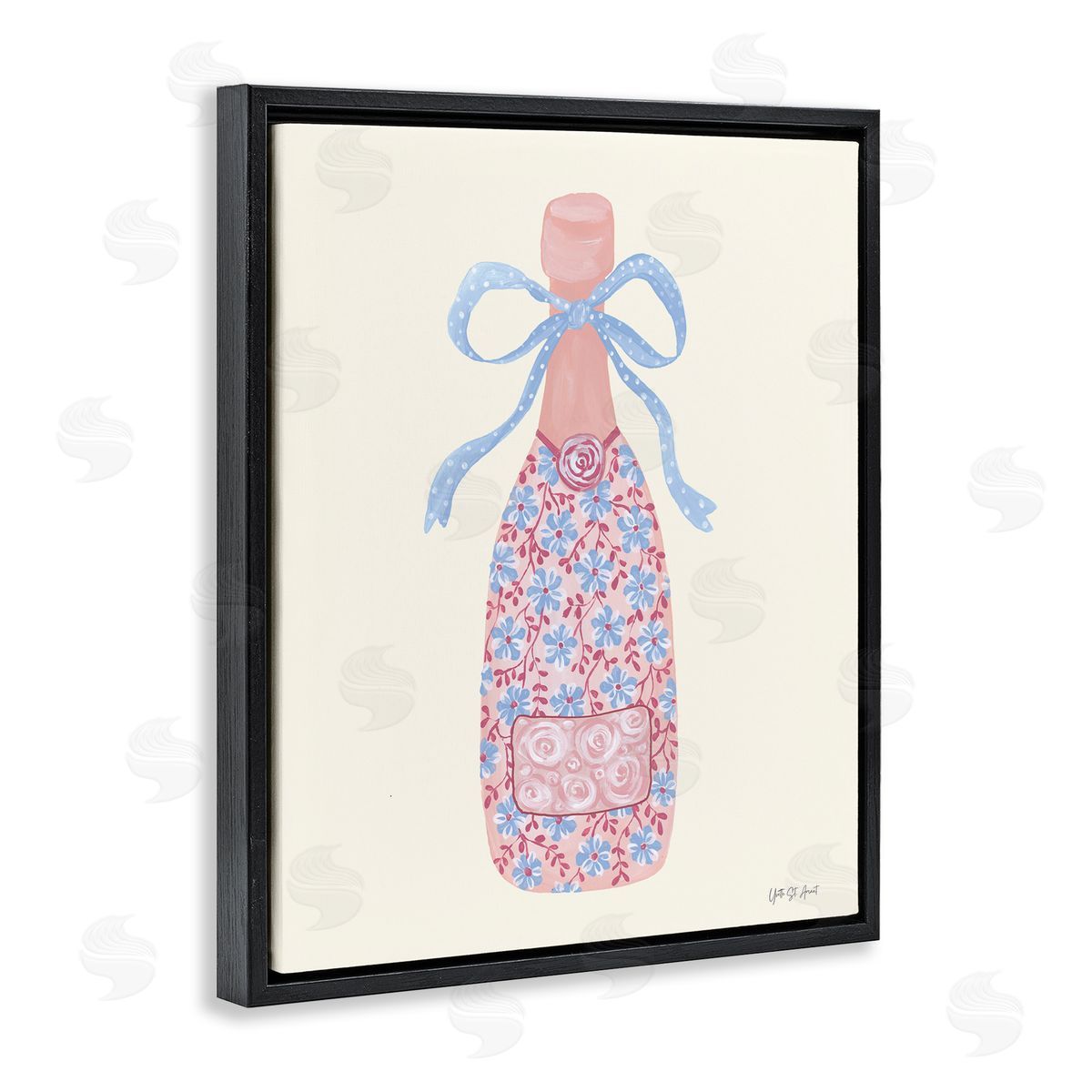Yvette St. Amant Pastel Coquette Champagne Canvas Wall Art Print