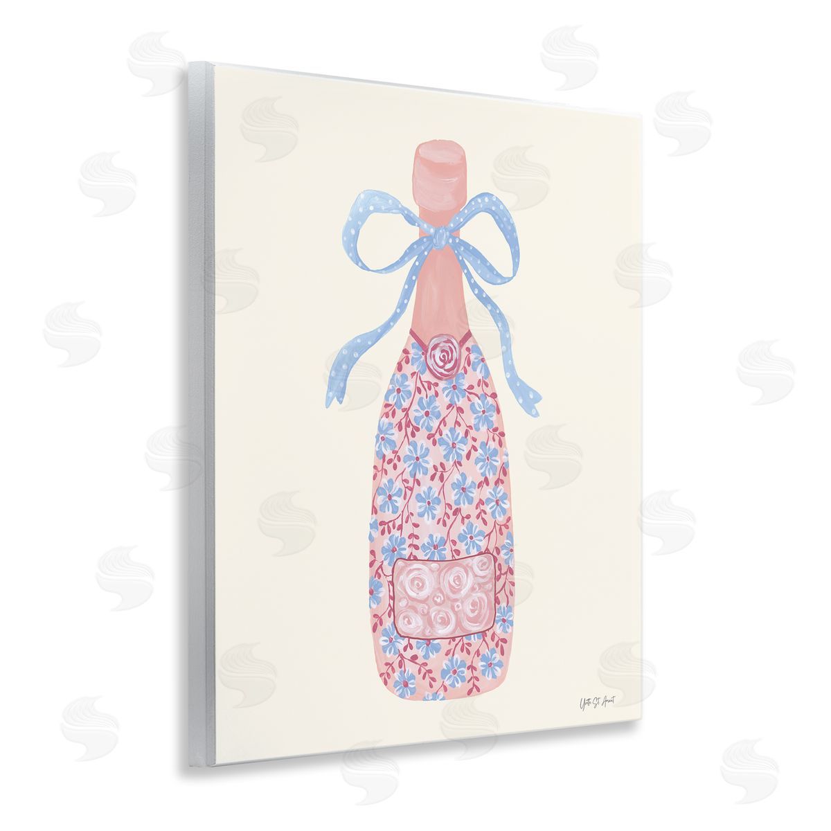 Yvette St. Amant Pastel Coquette Champagne Canvas Wall Art Print