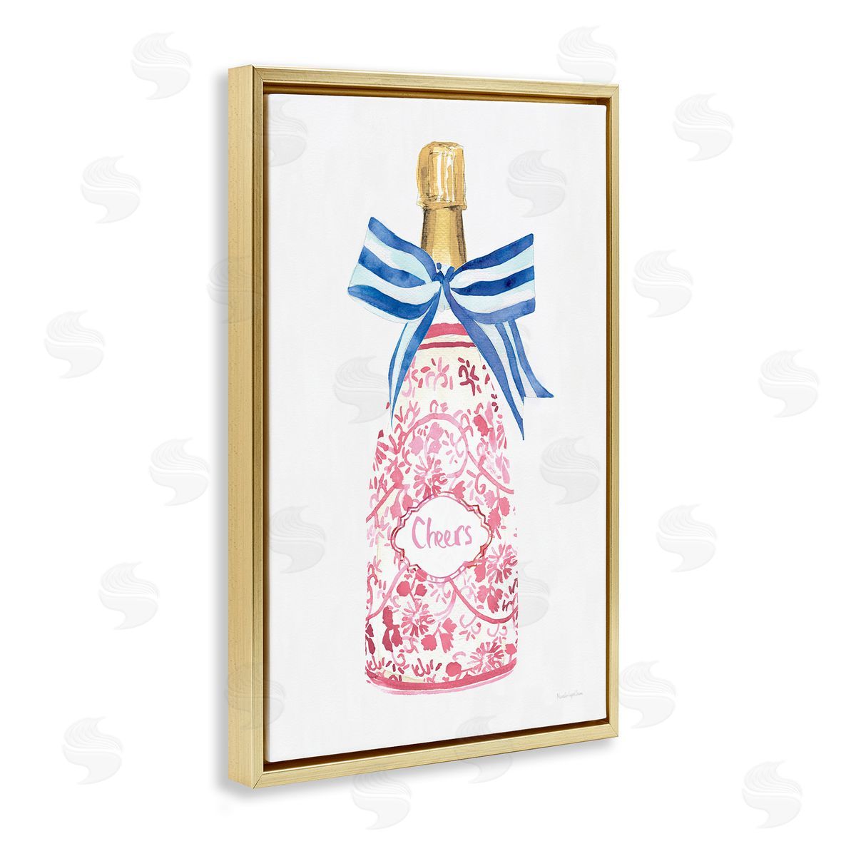 Mercedes Lopez Charro Flirty Champagne Cheers Canvas Wall Art Print