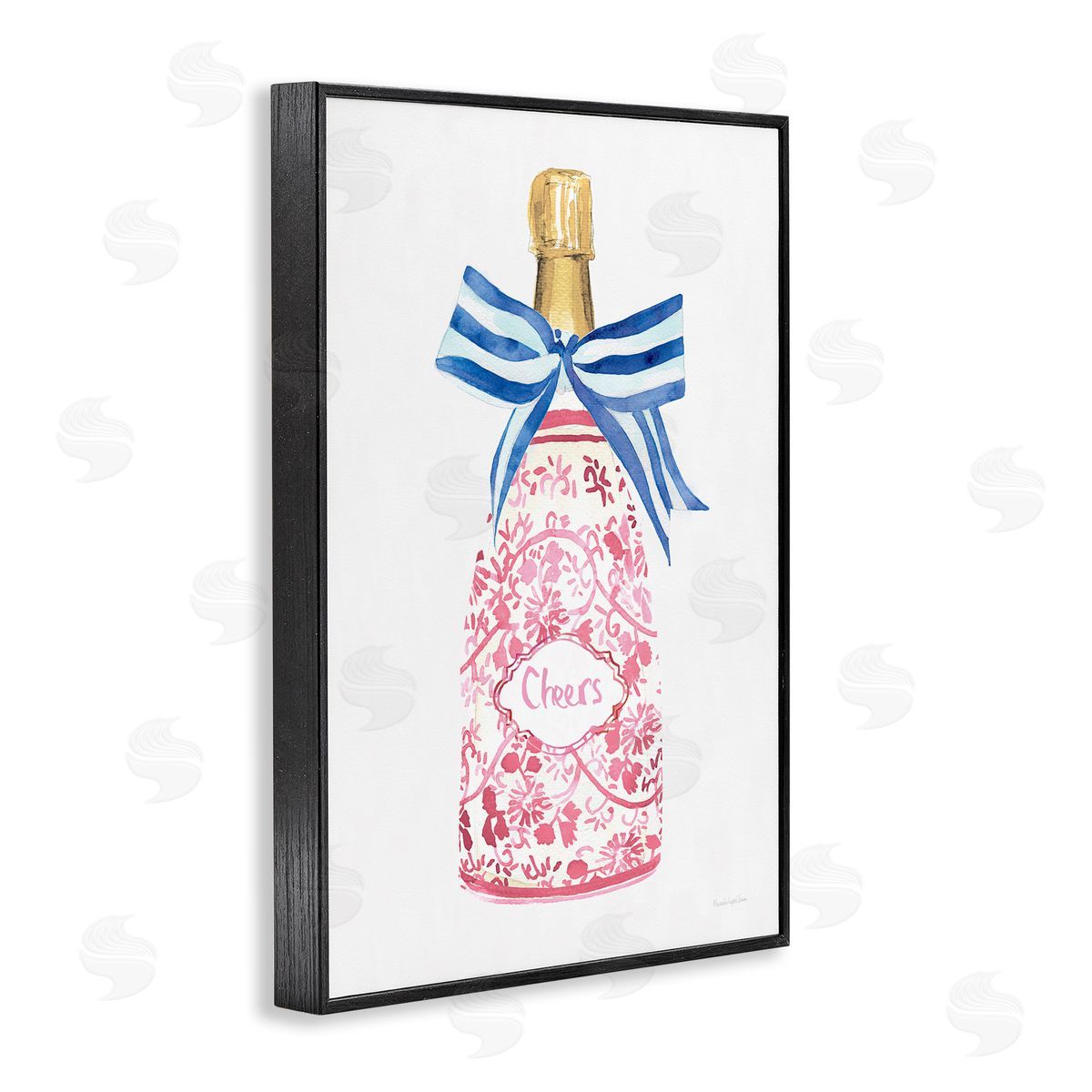 Mercedes Lopez Charro Flirty Champagne Cheers Canvas Wall Art Print