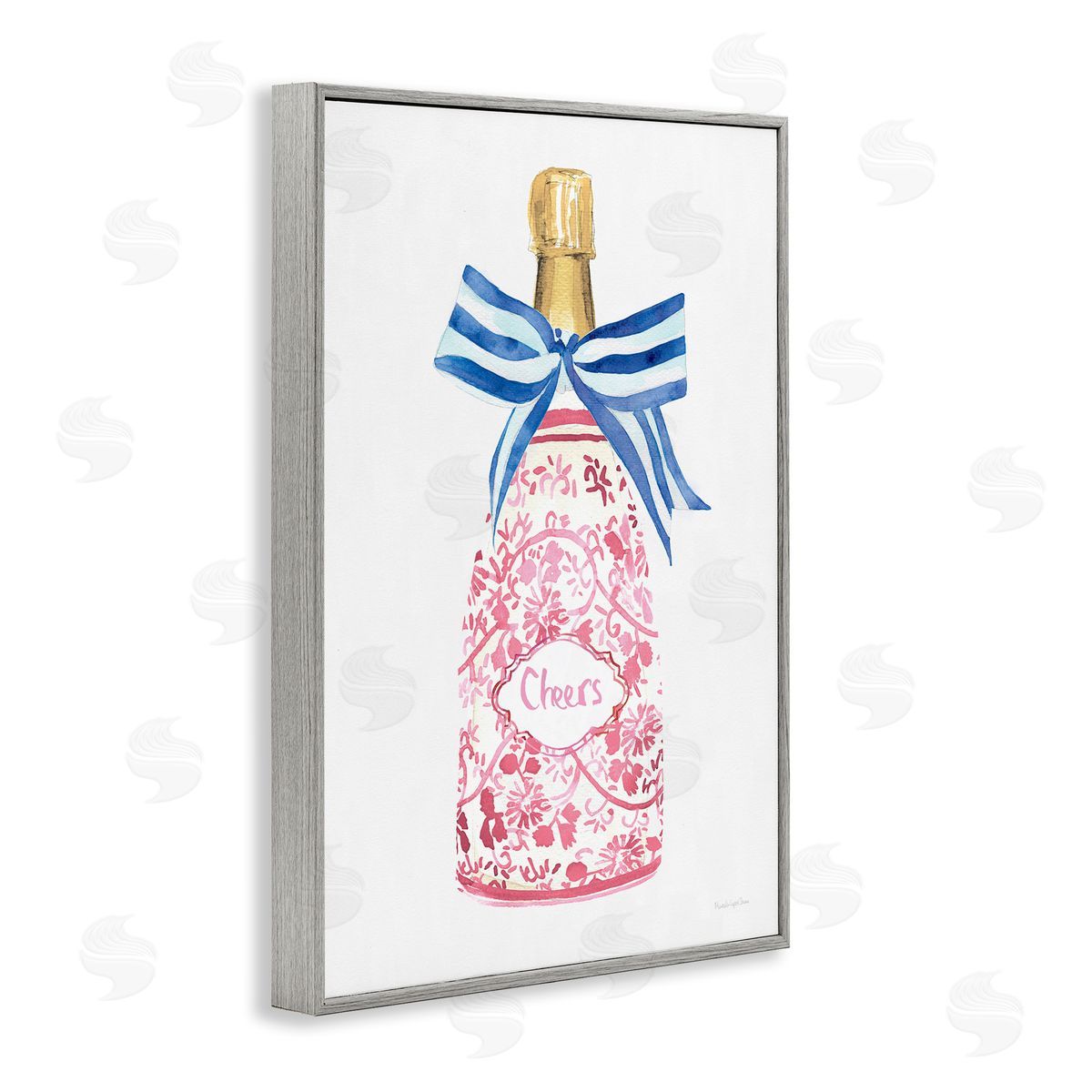 Mercedes Lopez Charro Flirty Champagne Cheers Canvas Wall Art Print