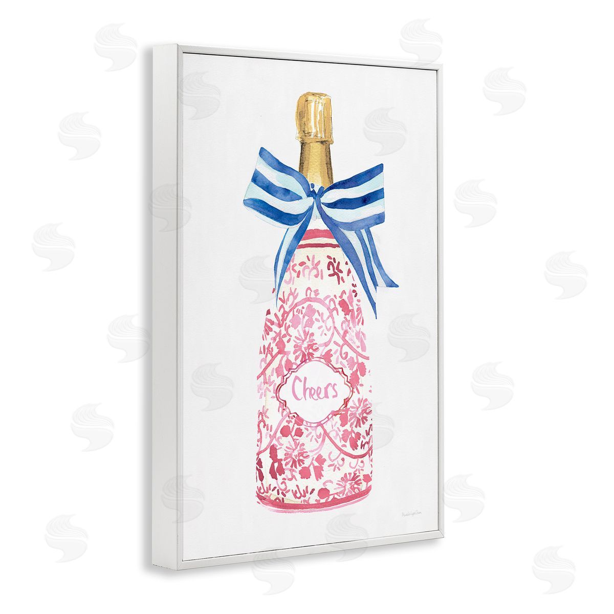 Mercedes Lopez Charro Flirty Champagne Cheers Canvas Wall Art Print