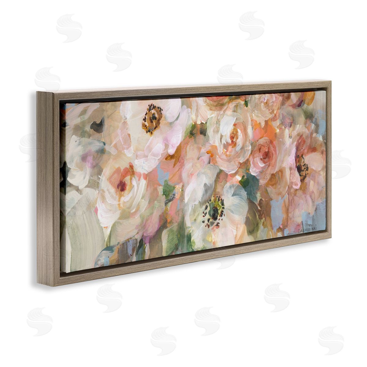 Danhui Nai Blushing Flower Bouquet Canvas Wall Art Print