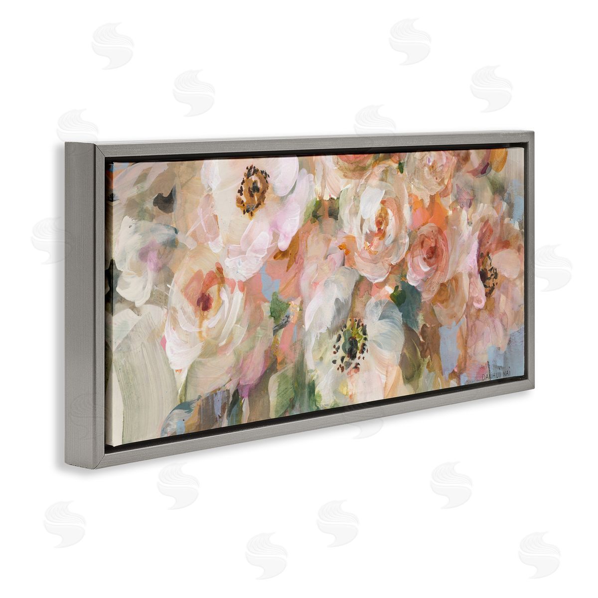 Danhui Nai Blushing Flower Bouquet Canvas Wall Art Print