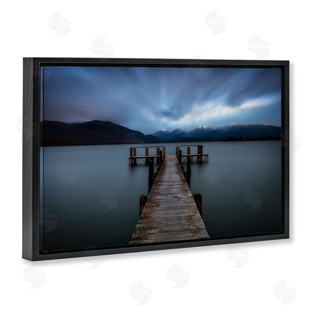 Lincoln Harrison Te Anau Pier at Dusk Canvas Wall Art Print