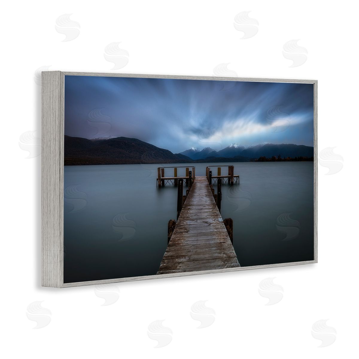 Lincoln Harrison Te Anau Pier at Dusk Canvas Wall Art Print