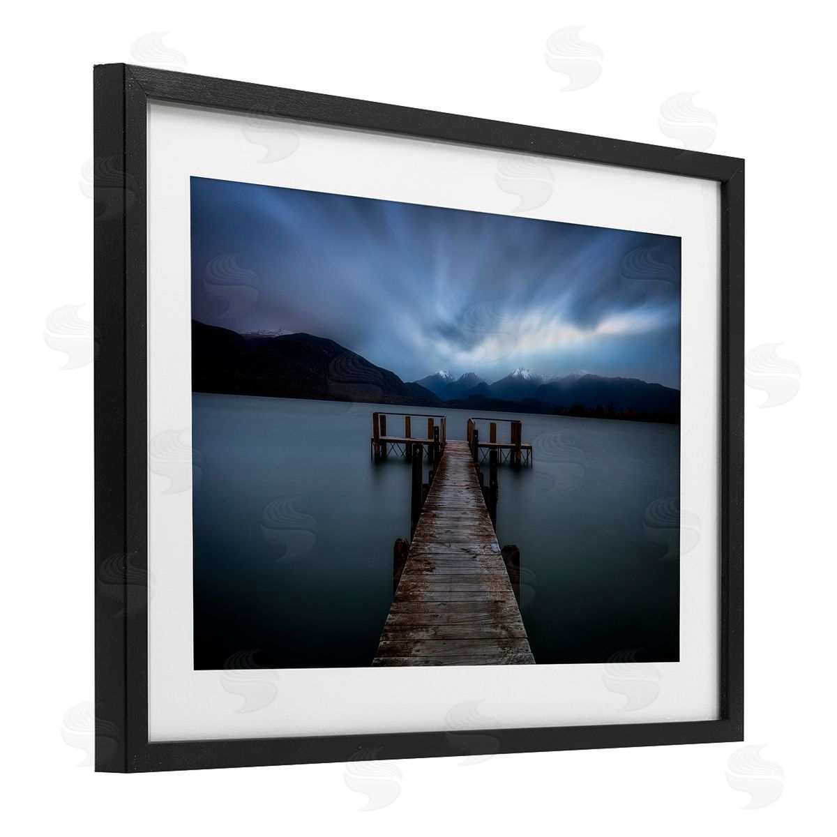 Lincoln Harrison Te Anau Pier at Dusk Canvas Wall Art Print