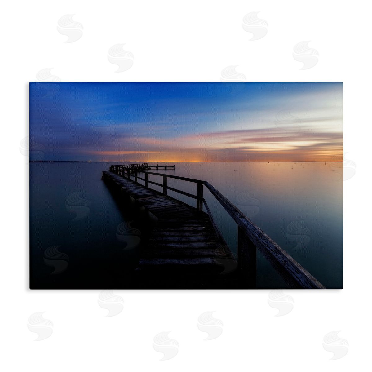 Lincoln Harrison Shelley Beach Pier Canvas Wall Art Print