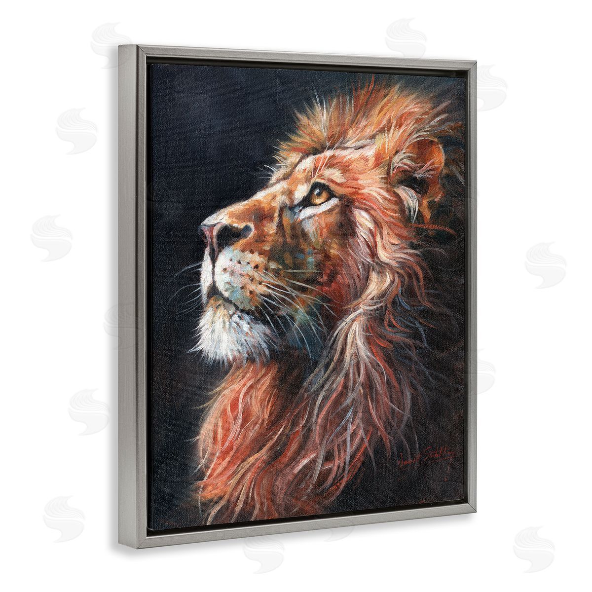 David Stribbling Look Of The Lion Canvas Wall Art Print