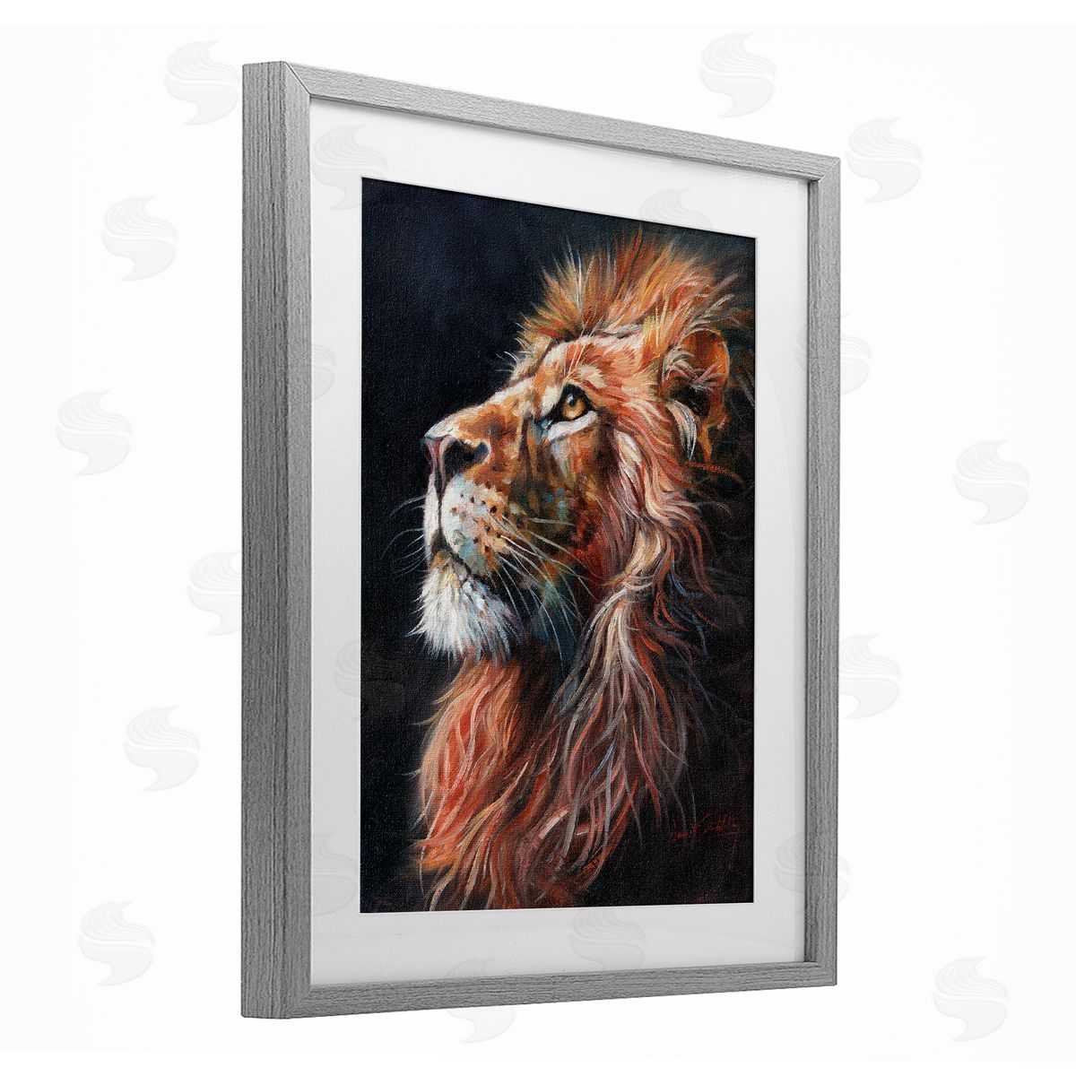 David Stribbling Look Of The Lion Canvas Wall Art Print