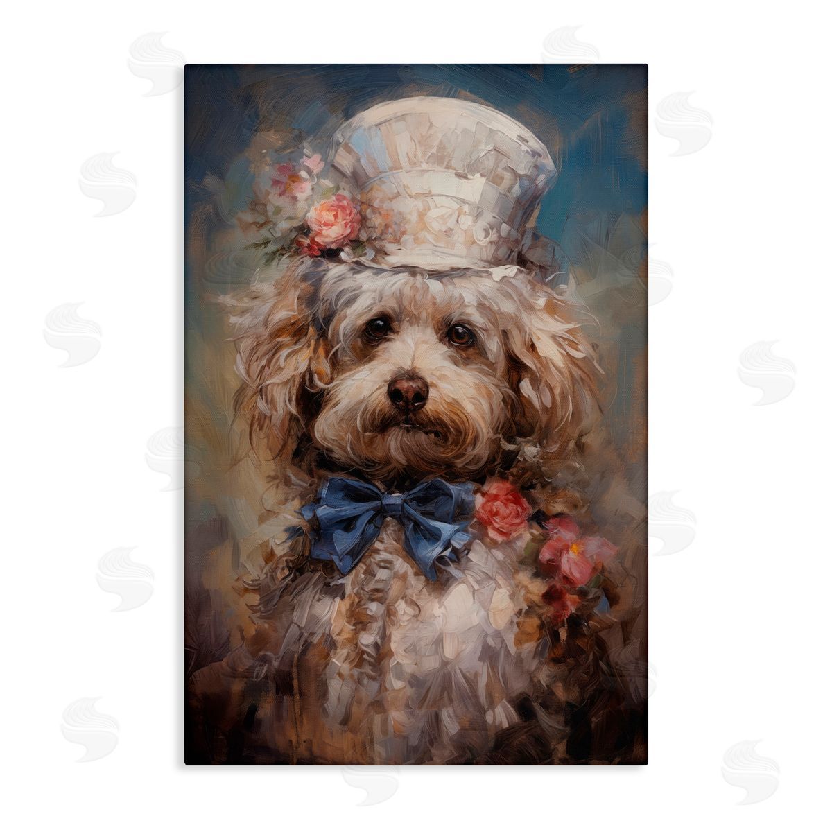 Wumples Victorian Era Labradoodle Canvas Wall Art Print