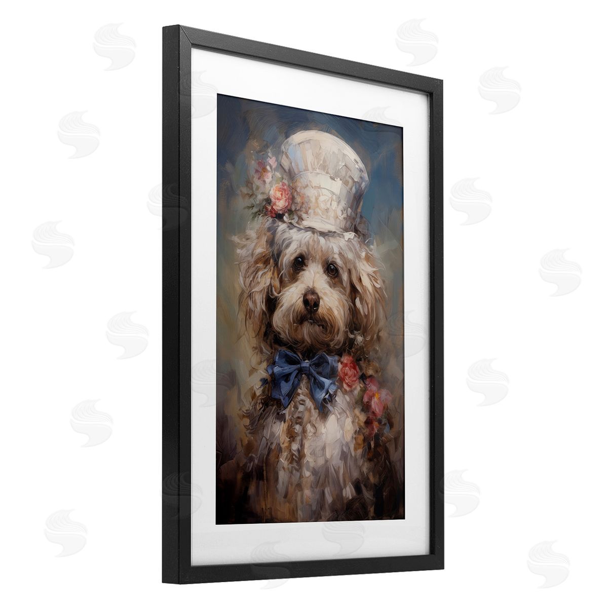 Wumples Victorian Era Labradoodle Canvas Wall Art Print