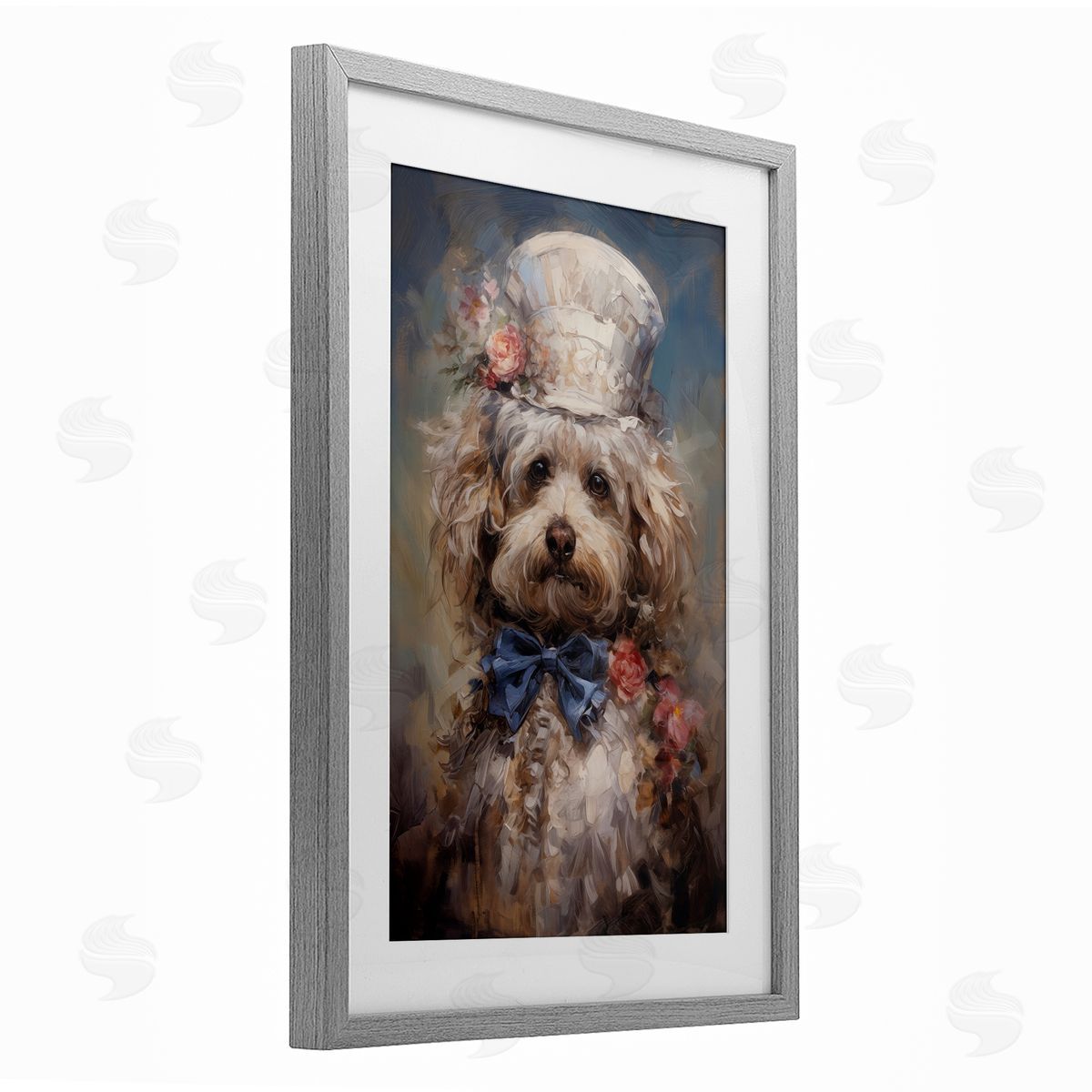 Wumples Victorian Era Labradoodle Canvas Wall Art Print