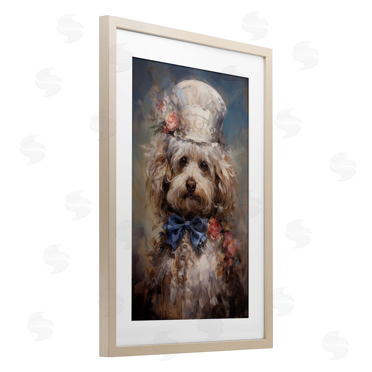 Wumples Victorian Era Labradoodle Canvas Wall Art Print