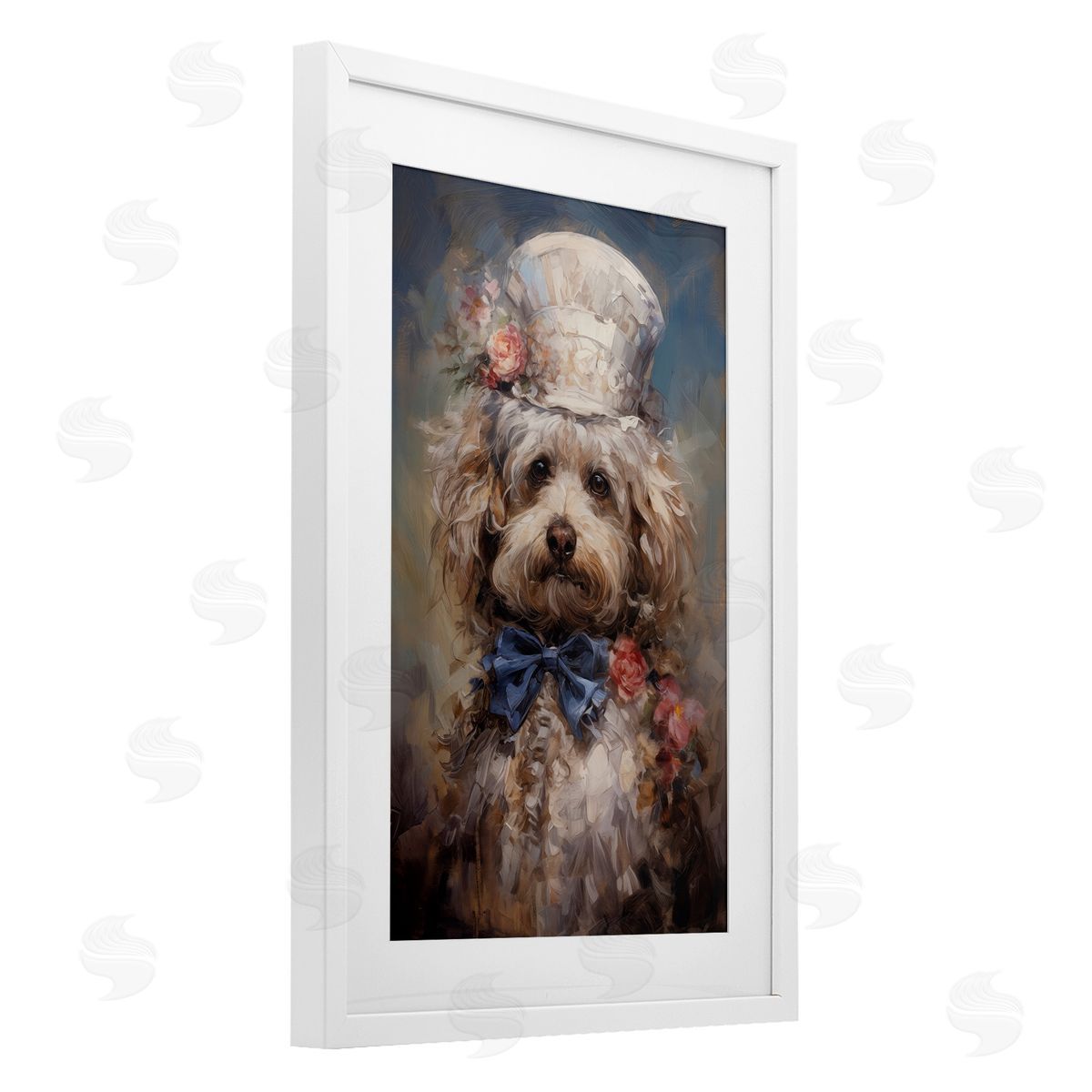 Wumples Victorian Era Labradoodle Canvas Wall Art Print