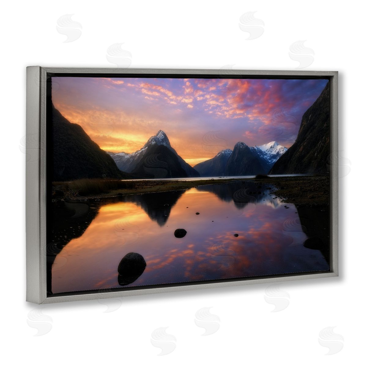Lincoln Harrison Milford Sound Sunset Canvas Wall Art Print