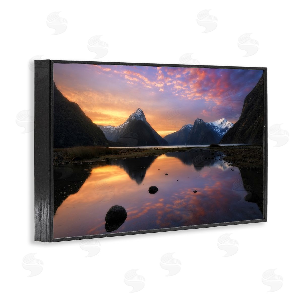Lincoln Harrison Milford Sound Sunset Canvas Wall Art Print