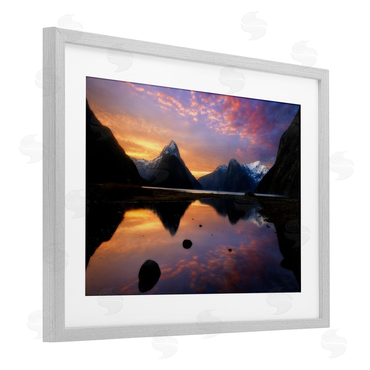 Lincoln Harrison Milford Sound Sunset Canvas Wall Art Print