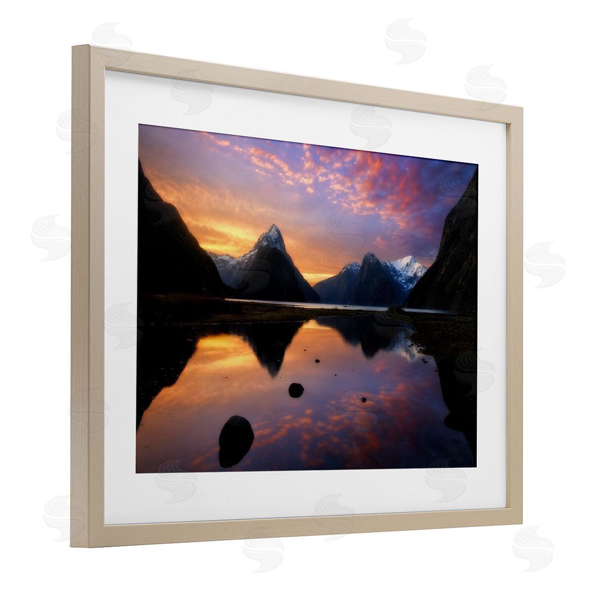Lincoln Harrison Milford Sound Sunset Canvas Wall Art Print