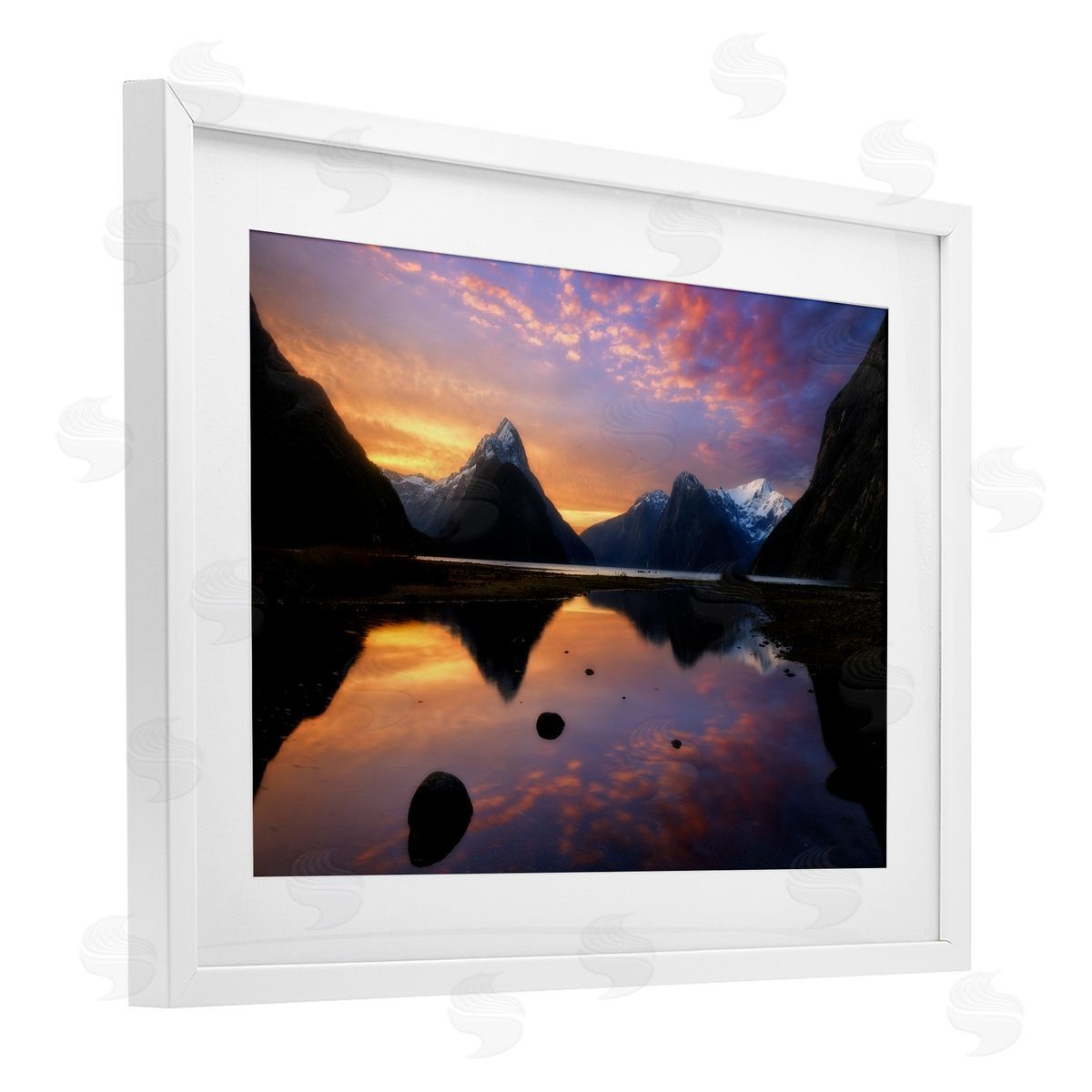 Lincoln Harrison Milford Sound Sunset Canvas Wall Art Print