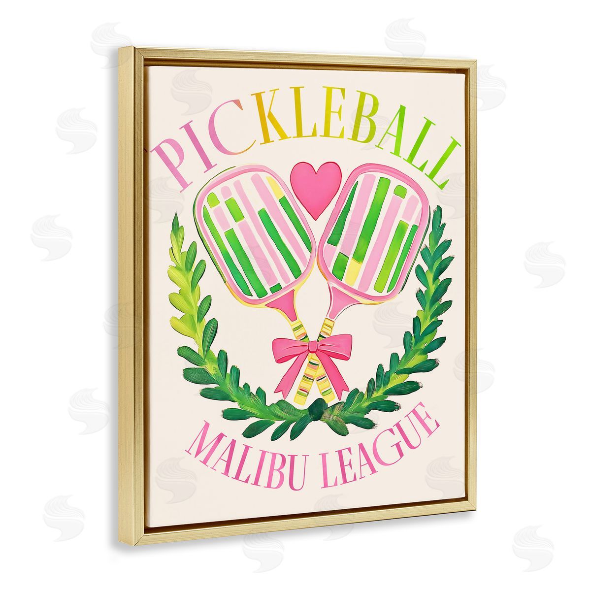 Jess Stempel Pickleball Malibu League Canvas Wall Art Print