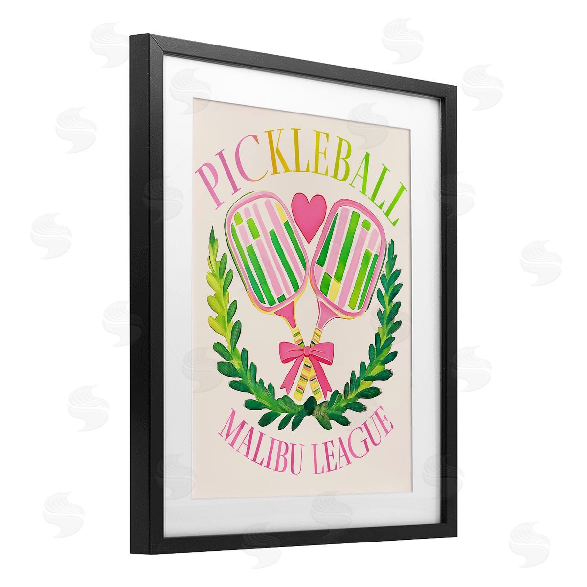 Jess Stempel Pickleball Malibu League Canvas Wall Art Print