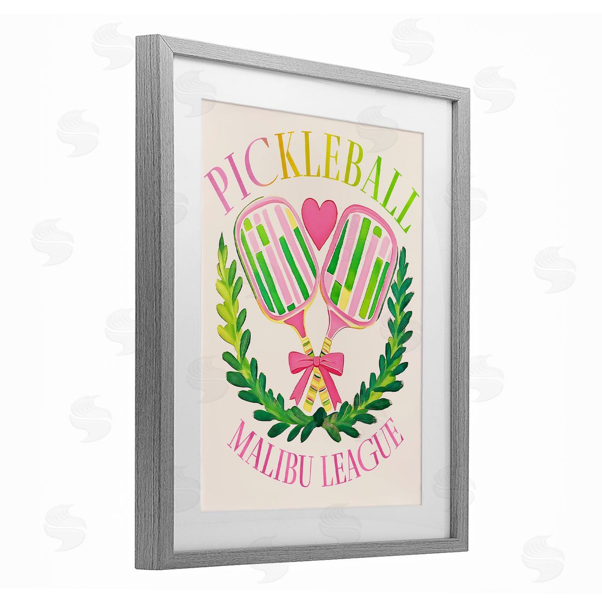 Jess Stempel Pickleball Malibu League Canvas Wall Art Print