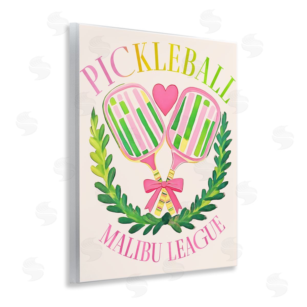 Jess Stempel Pickleball Malibu League Canvas Wall Art Print